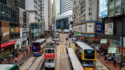 Causeway bay Video stock 107680277