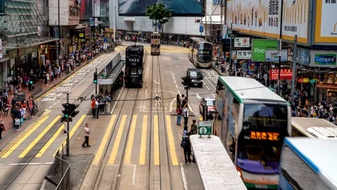 Causeway bay 库存影片 107680755