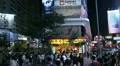 Causeway Bay, Hong Kong Crowds Rush Hour Shopping Area, Crowded Night Traffic HD Footage