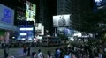 Causeway Bay, Hong Kong Crowds Rush Hour Shopping Area, Crowded Night Traffic HD Footage