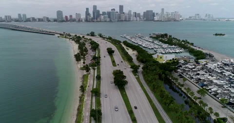Causeway to Miami Stock Footage 148955431