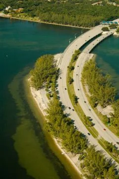 Causeway in the ocean Foto stock