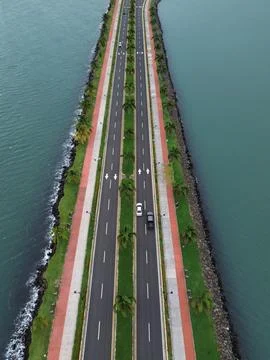 Causeway perepective Stock Photos