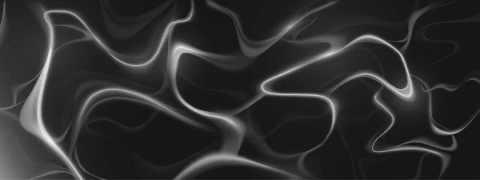 Caustic light patterns on black background Stock Illustration