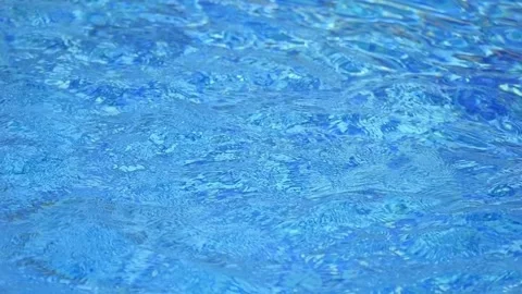 Caustic water with light and ripples on the water surface in slow motion 300f Stock Footage 283828284