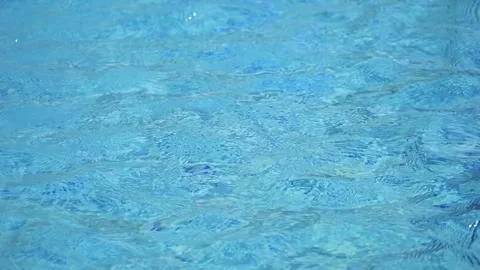Caustic water with light and ripples on the water surface in slow motion 300f Stock Footage 283828326