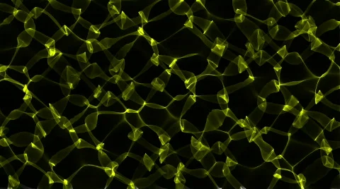 Caustic wave yellow light Stock Footage