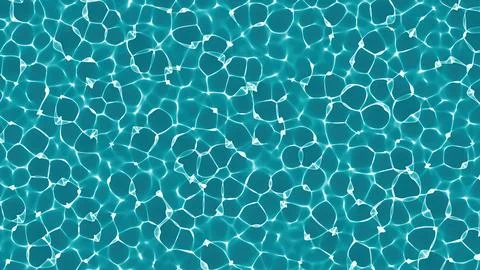 Caustics and   reflected light on the water surface. 3d rendering of sea su.. Illustration