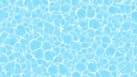 Caustics. Blue water with shining caustics Stock Footage