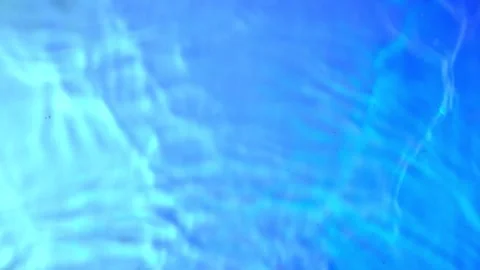 Caustics Clear Blue Sea Waves Gently Rolling on the Surface Stock Footage 307618398