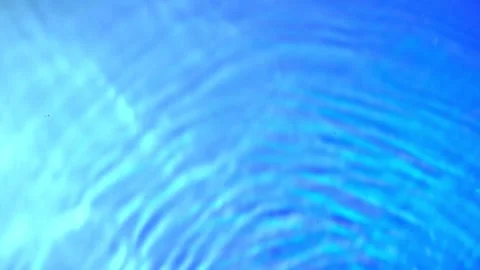 Caustics Clear Blue Sea Waves Gently Rolling on the Surface Stock Footage 307619897
