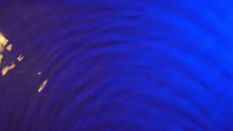 Caustics Clear Blue Sea Waves Gently Rolling on the Surface Stock Footage 307625168