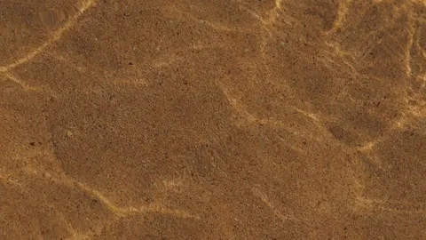 Caustics Light Patterns on Sandy Pool Floor Stock Footage 333276788