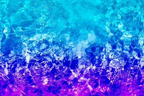 Caustics on the surface of the sea. Stock Photos