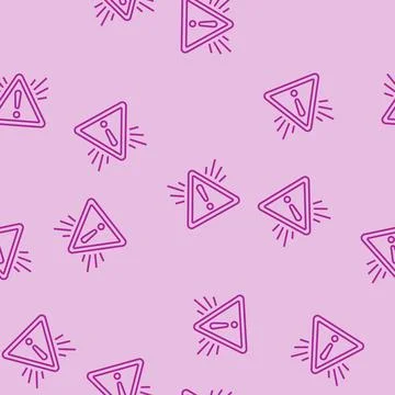 Caution alert line seamless pattern Illustrazione stock