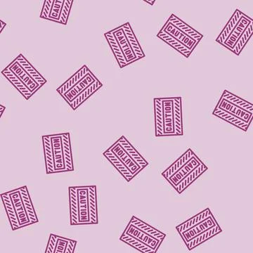 Caution alert line vector seamless pattern Stockillustratie