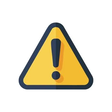 (Caution Alert Symbol Icon. This triangular graphic indicates critical info.. Stock Illustration