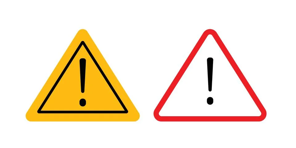 Caution Attention icon bundle for website design projects イラスト素材