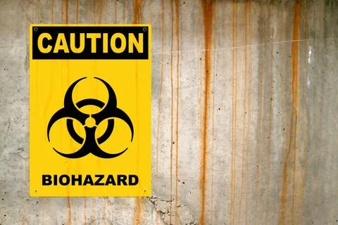 Caution, Biohazard - Poster Stock Photos