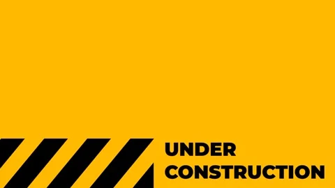 Caution Construction Banner Stock Footage 335679458
