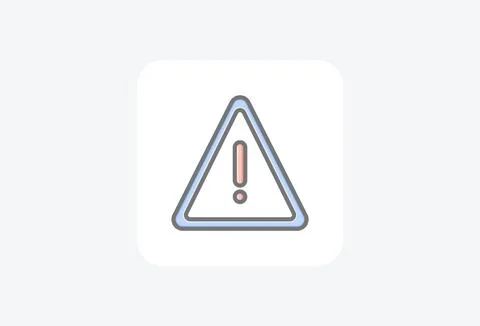 Caution, danger fully editable vector fill icon Stock Illustration