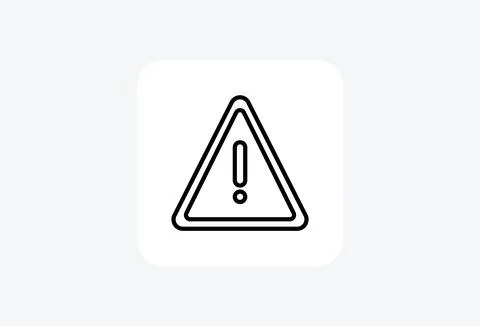 Caution, danger fully editable vector fill icon Illustrazione stock