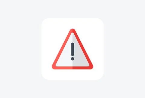 Caution, danger fully editable vector fill icon Stock Illustration