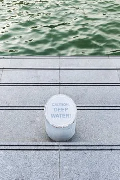 Caution deep water Stock Photos
