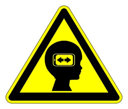 Caution Digital Native Stock Illustration