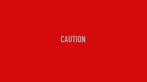 Caution display about danger 스톡 동영상 152352042