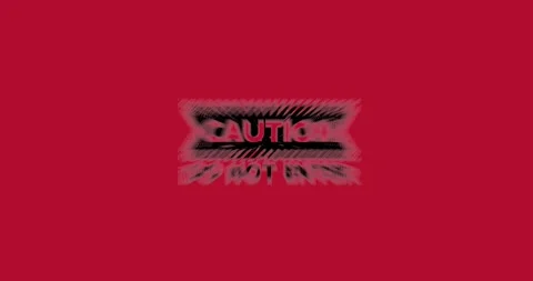 Caution Do Not Enter Stamp 库存影片 307751043