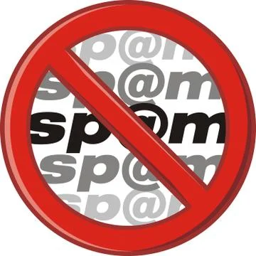Caution - do not send spam Stock Illustration