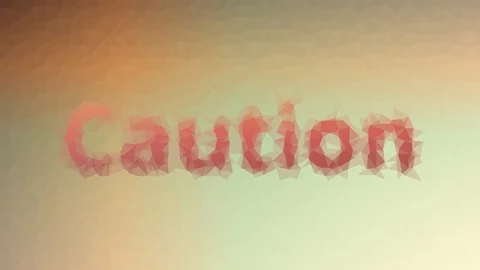 Caution Fade Weird Tessellating Looping Pulsing Triangles Stock Footage 109237777