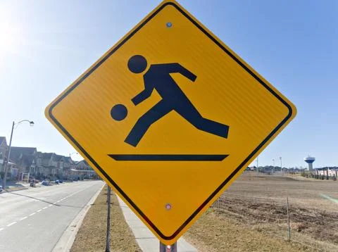 Caution: Fun Crossing Stock Photos