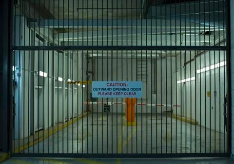 Caution Gates Stock Photos