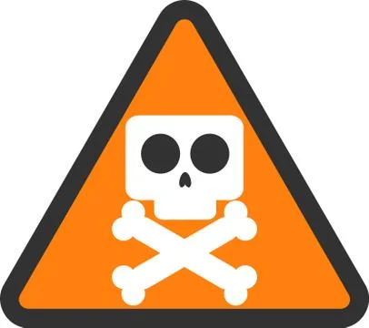 Caution harmful substances Stock Illustration