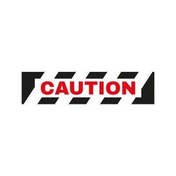 The caution icon. Danger and hazard, attention symbol. Flat Stock Illustration