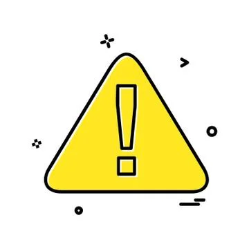 Caution icon design vector Illustrazione stock