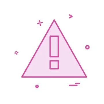 Caution icon design vector Illustrazione stock