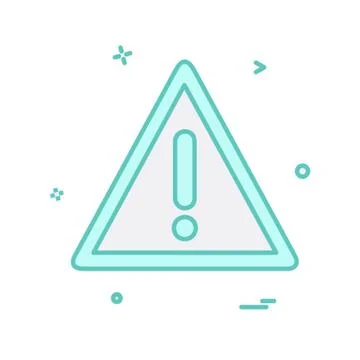 Caution icon design vector Illustrazione stock