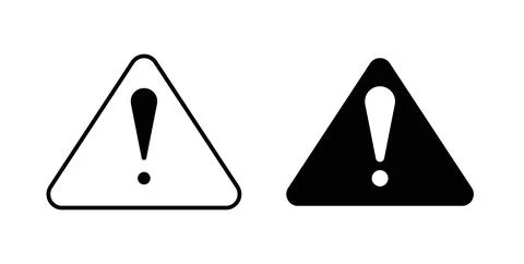 Caution icon Illustration designs pack for Web Stock Illustration
