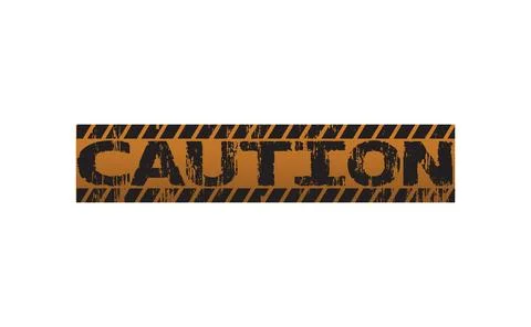 CAUTION Stock Illustration