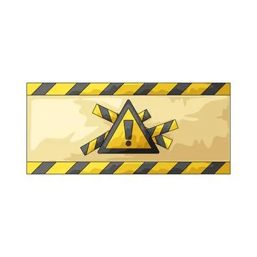 Caution illustration Ilustração Stock