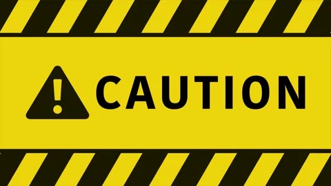 Caution looping motion graphic. Stock Footage 247872695