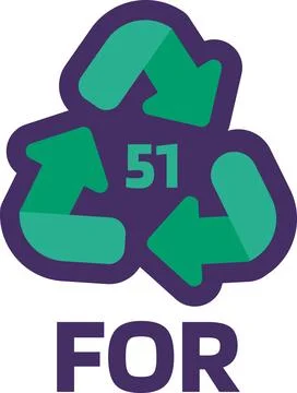 Caution Marking Recycling FOR Industrial Code 51 Illustrazione stock