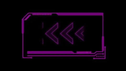 Caution message of blinking direction arrow on a circuit board illustration.. Stock Illustration