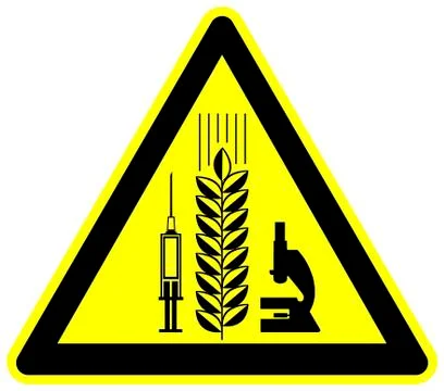 Caution modified Wheat Product Stock Illustration