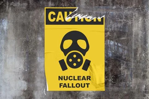 Caution - Nuclear fallout Stock Photos