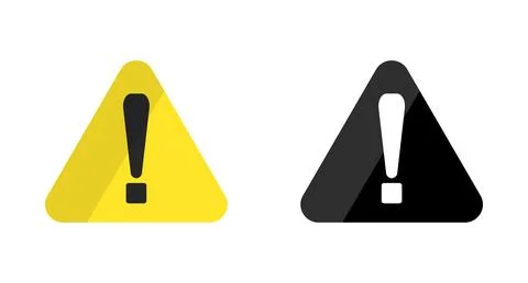 Caution or danger. Exclamation mark icon set. Vectors. 스톡 일러스트