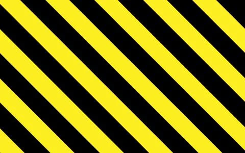 Caution or warning in black and yellow stripes Stock Photos